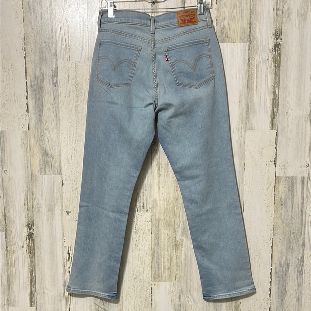 Levi's Light Blue Straight Leg Jeans - Picture 6 of 11